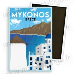 Aimant Frigo Carte Du Groenland - 8,9x6,3cm - Plastique Acrylique - Décoration Originale