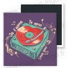 Magnet Tourne-disque Vinyle Cœur