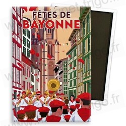 Souvenir magnétique Fêtes de Bayonne