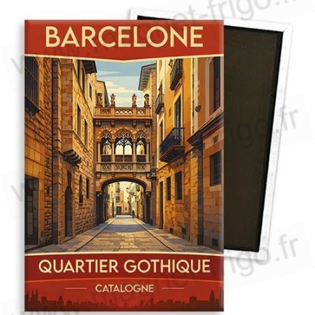 Souvenir aimanté Quartier Gothique Barcelone