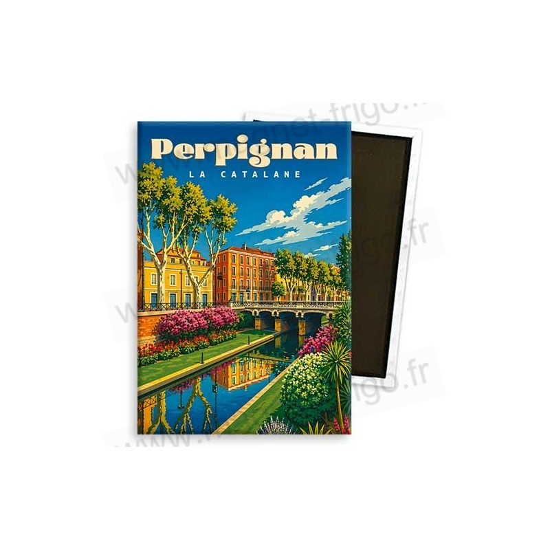 Aimant décoratif Perpignan La Catalane