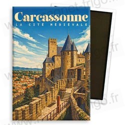 Magnet frigo Carcassonne - la Cité Médiévale