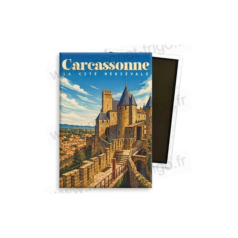 Magnet frigo Carcassonne - la Cité Médiévale