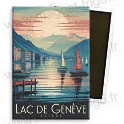 Aimant souvenir Lac de Genève