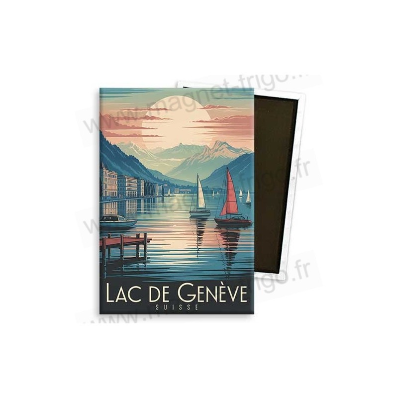 Aimant souvenir Lac de Genève