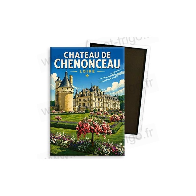 Magnet souvenir Châteaux de Chenonceau