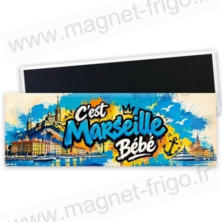Magnet C'est Marseille Bébé